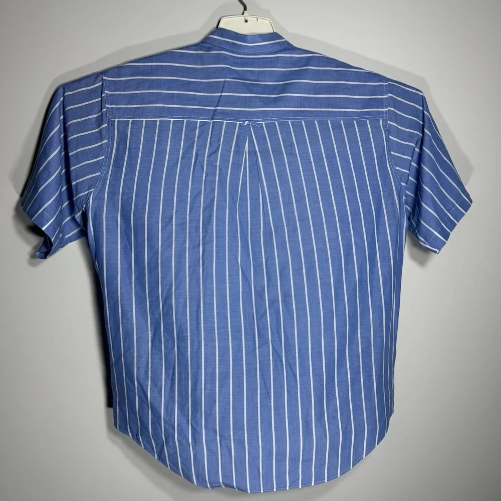 Vintage Levi's Silver Label Striped Short Sleeve Button Shirt L Korea 80s 90s